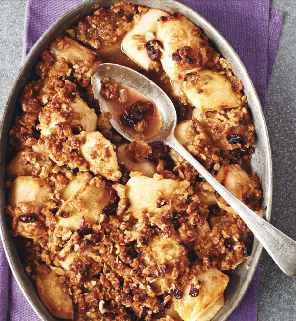 Maple and Pecan Apple Crumble