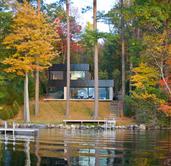 Lake Side Modern House in Vermont (10)