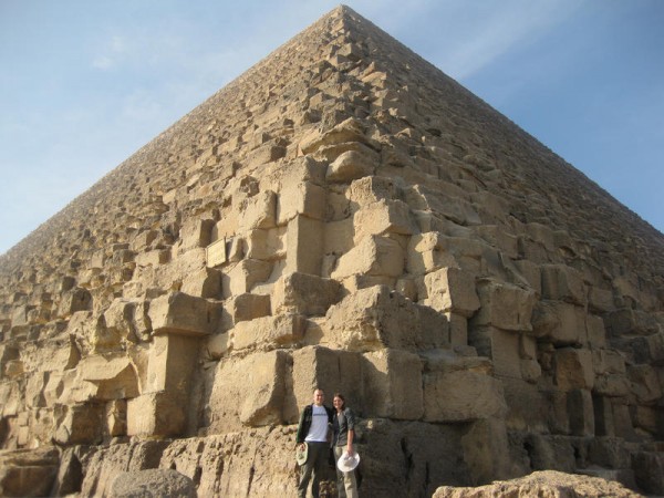 25 - Chris and Tanya in front of Great Pyramid