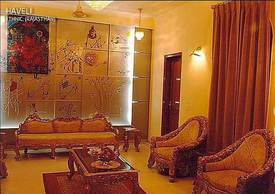 living room design rajasthani