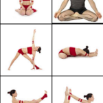 Various yoga asana or positions